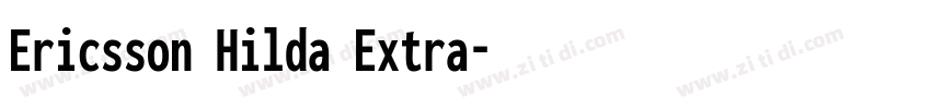 Ericsson Hilda Extra字体转换